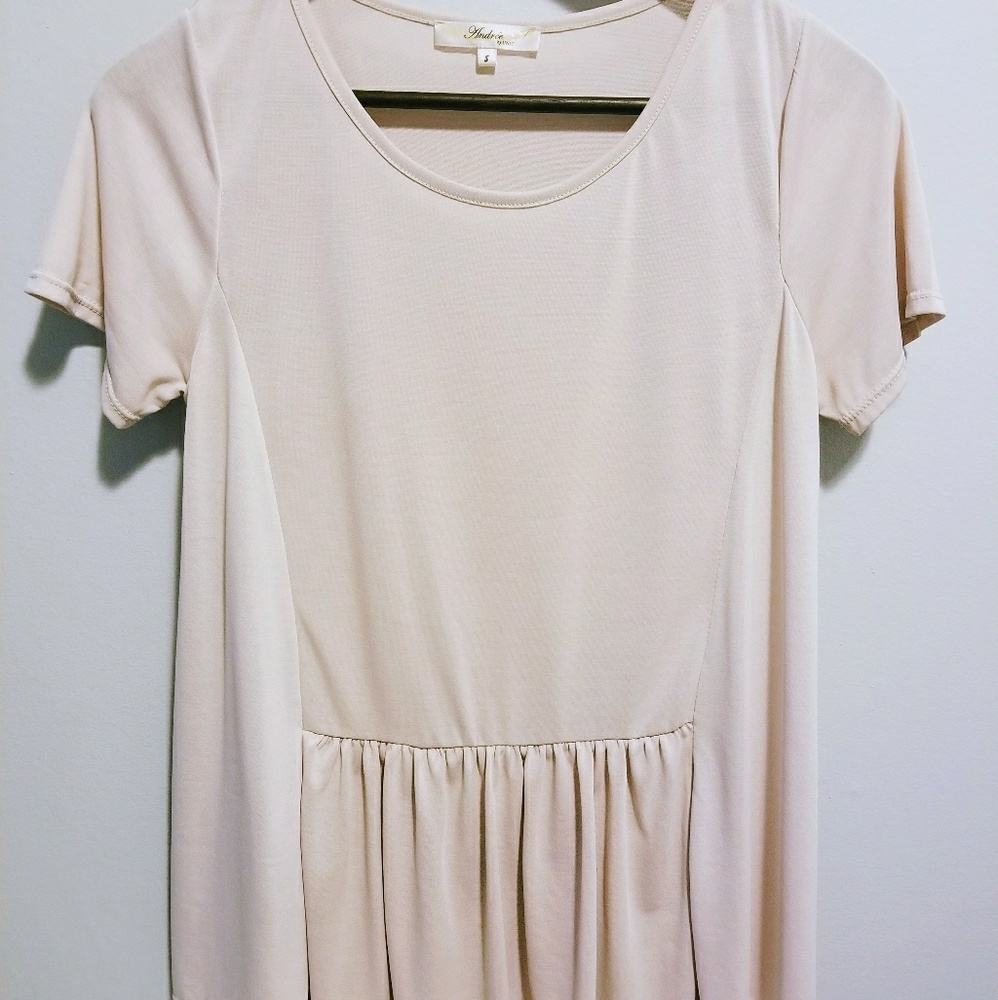 Blush Pink Peplum Style Top